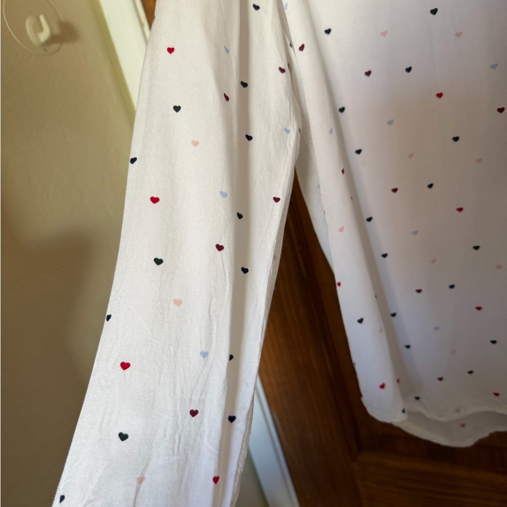 Rails Rocsi Heart print 100% rayon shirt - Picture 6 of 12